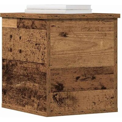 Vidaxl Ruw vintage houten opbergkist - 30x35x35 cm Vidaxl Ruw vintage houten opbergkist - 30x35x35 cm