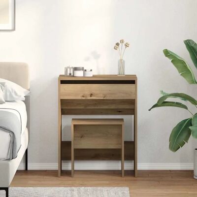 Houten Make-up Tafel Vidaxl met Spiegel - Modern Ontwerp voor Slaapkamer Houten Make-up Tafel Vidaxl met Spiegel - Modern Ontwerp voor Slaapkamer
