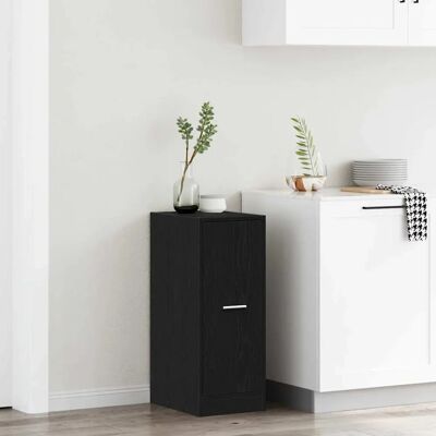 Vidaxl Zwart Eiken Opslagkast - Modern en Minimalistisch Vidaxl Zwart Eiken Opslagkast - Modern en Minimalistisch