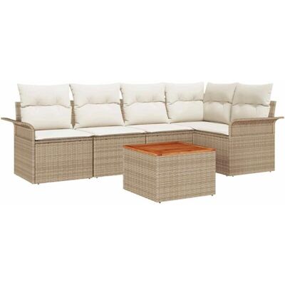 Generic - Garden 6pc - Beige - Ensemble de meubles de jardin Generic - Garden 6pc - Beige - Ensemble de meubles de jardin