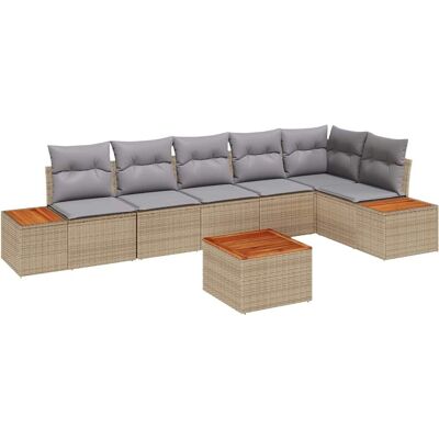 VidaXl Garten-Sofaset - 7-teiliges Wetterfestes Modulares Lounge-Set VidaXl Garten-Sofaset - 7-teiliges Wetterfestes Modulares Lounge-Set