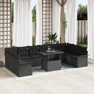 Marken-Gartensofa-Set - 11 Teile, Grau, Modular, Outdoor Marken-Gartensofa-Set - 11 Teile, Grau, Modular, Outdoor