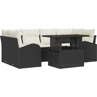 Vidaxl Gartensofa-Set 7-teilig mit Kissen - Gartenmöbel Vidaxl Gartensofa-Set 7-teilig mit Kissen - Gartenmöbel