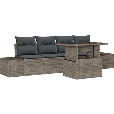 vidaXL Gartensofa-Set - Modern 4-Sitzer mit Verstellbarem Tisch vidaXL Gartensofa-Set - Modern 4-Sitzer mit Verstellbarem Tisch