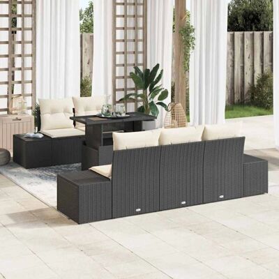 Vidaxl Gartensofa-Set - 6-teiliges Modulares Outdoor-Möbelset Vidaxl Gartensofa-Set - 6-teiliges Modulares Outdoor-Möbelset