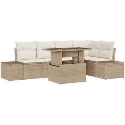 Generic - Beige Poly Rattan Tuinset - Beige - Poly Rattan - Buitenmeubels Generic - Beige Poly Rattan Tuinset - Beige - Poly Rattan - Buitenmeubels