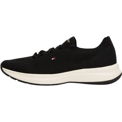 Czarne dzianinowe sneakersy Tommy Hilfiger - Buty sportowe Czarne dzianinowe sneakersy Tommy Hilfiger - Buty sportowe