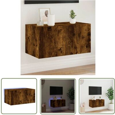 The Living Store - TV Wall Cabinet - Wędzony dąb The Living Store - TV Wall Cabinet - Wędzony dąb