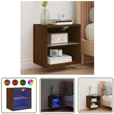 THE LIVING STORE - Comodino - Brown Oak - Nightstand THE LIVING STORE - Comodino - Brown Oak - Nightstand