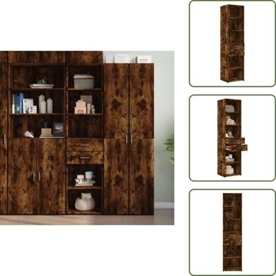 THE LIVING STORE - Credenza Rovere Fumo - Cabinet THE LIVING STORE - Credenza Rovere Fumo - Cabinet