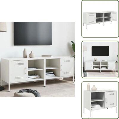 The Living Store - Mobili TV 2pz Bianchi - Stojak TV The Living Store - Mobili TV 2pz Bianchi - Stojak TV