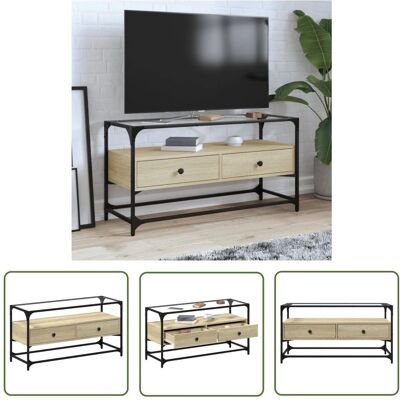 THE LIVING STORE - Rovere Sonoma - 98x35x51 - Szafka TV THE LIVING STORE - Rovere Sonoma - 98x35x51 - Szafka TV