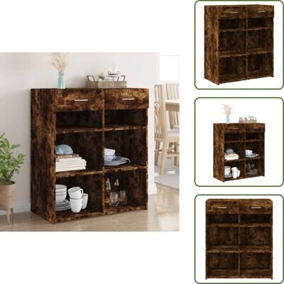 THE LIVING STORE - Rovere Sonoma - 80x42.5x93 cm - Kredens THE LIVING STORE - Rovere Sonoma - 80x42.5x93 cm - Kredens