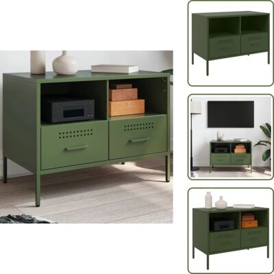 THE LIVING STORE - Mobile TV - Oliwkowy zielony - Stal - Stojak TV THE LIVING STORE - Mobile TV - Oliwkowy zielony - Stal - Stojak TV