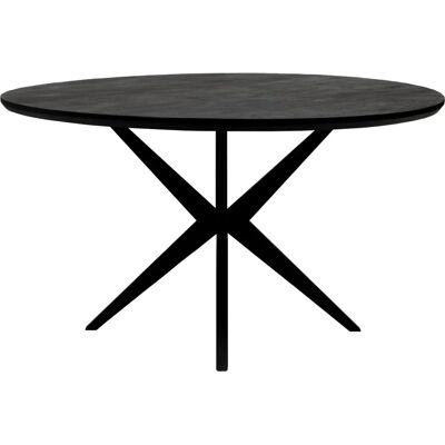 Kick - Havard - Acacia - Black X-frame - Dining Table Kick - Havard - Acacia - Black X-frame - Dining Table