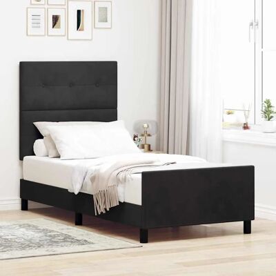Vidaxl Zwart Fluwelen Bedframe - Bedframe Vidaxl Zwart Fluwelen Bedframe - Bedframe