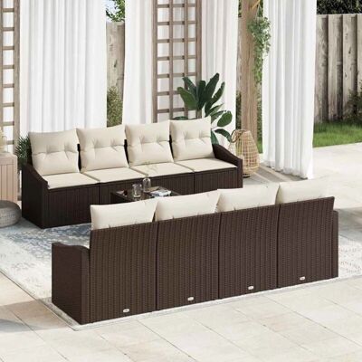Vidaxl Gartensofaset - Modular, Wasserbeständig, Braun - Gartenmöbel Vidaxl Gartensofaset - Modular, Wasserbeständig, Braun - Gartenmöbel