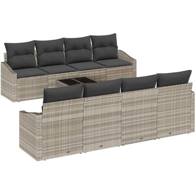 Vidaxl Gartensofaset - Modulares UV-beständiges Rattan - 7 Plätze Vidaxl Gartensofaset - Modulares UV-beständiges Rattan - 7 Plätze