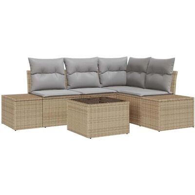Vidaxl Gartensofagrupp - Modular, Wetterfest, Für 5 Personen Vidaxl Gartensofagrupp - Modular, Wetterfest, Für 5 Personen