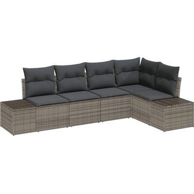 Vidaxl Zestaw Modularny do Ogrodu - Szary - Meble Ogrodowe Vidaxl Zestaw Modularny do Ogrodu - Szary - Meble Ogrodowe