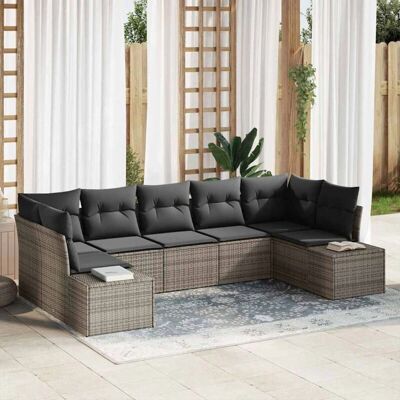 Grijze Modulaire Tuinbank Set - 7 Stuks Grijze Modulaire Tuinbank Set - 7 Stuks