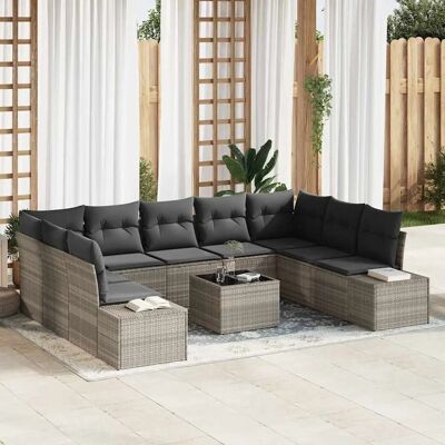 vidaXL Gartensofa-Set 10 Stück - Outdoor-Möbel vidaXL Gartensofa-Set 10 Stück - Outdoor-Möbel