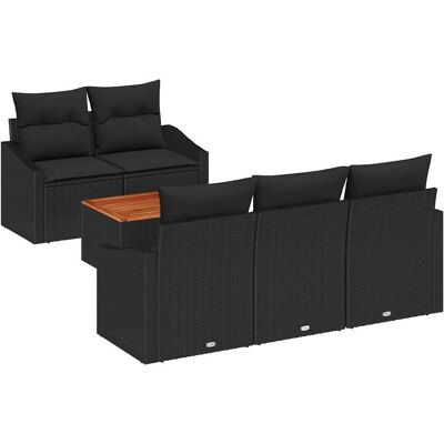 Marken Modell Schwarz - Gartensofa-Set Marken Modell Schwarz - Gartensofa-Set