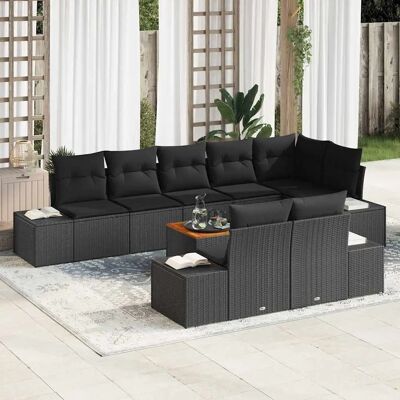 vidaXL 9-teiliges Gartensitzgruppe - Modulares Design, Wasserfeste Taschen vidaXL 9-teiliges Gartensitzgruppe - Modulares Design, Wasserfeste Taschen