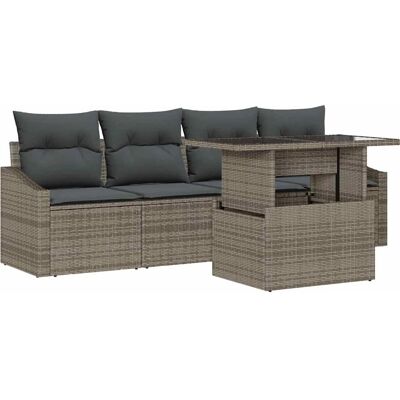 Vidaxl Gartensofa-Set - Wetterbeständig, Stahlrahmen, Kissen Vidaxl Gartensofa-Set - Wetterbeständig, Stahlrahmen, Kissen