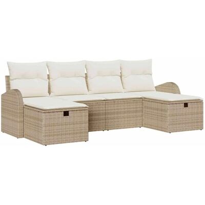 Generic - 6pc Outdoor Sofa Set - Beige - Garden Furniture Set Generic - 6pc Outdoor Sofa Set - Beige - Garden Furniture Set