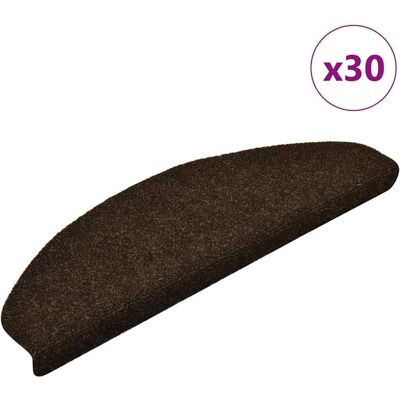 vidaXL Step mats self-adhesive - 30 pcs. brown 65x21x4 cm vidaXL Step mats self-adhesive - 30 pcs. brown 65x21x4 cm