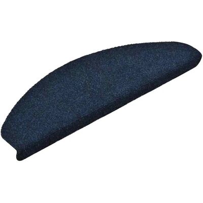 vidaXL Selbstklebende Treppenmatten 30 Stk. Marineblau 65x21x4 cm - Treppenteppich vidaXL Selbstklebende Treppenmatten 30 Stk. Marineblau 65x21x4 cm - Treppenteppich