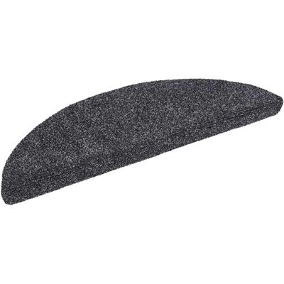 vidaXL Selbstklebende Treppenmatten - 20 Stück - Dunkelgrau - 56x17x3 cm vidaXL Selbstklebende Treppenmatten - 20 Stück - Dunkelgrau - 56x17x3 cm
