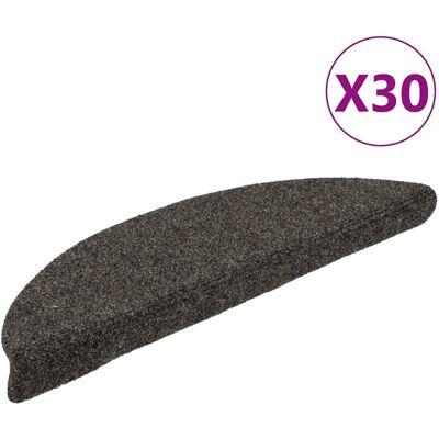 vidaXL Selbstklebende Treppenmatten 30 Stk. Anthrazit - Treppenvorleger vidaXL Selbstklebende Treppenmatten 30 Stk. Anthrazit - Treppenvorleger