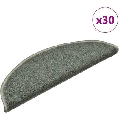 vidaXL Dunkelgrüne Treppenteppiche Set - Treppenstufen vidaXL Dunkelgrüne Treppenteppiche Set - Treppenstufen
