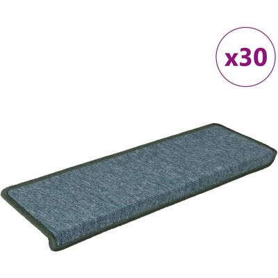 vidaXL Teppich-Treppenstufen - 30 Stück, Grün vidaXL Teppich-Treppenstufen - 30 Stück, Grün