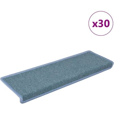 vidaXL Hellblau Teppich-Treppenstufen - Treppenschutzmatten & Läufer vidaXL Hellblau Teppich-Treppenstufen - Treppenschutzmatten & Läufer