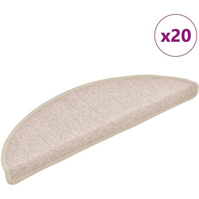 vidaXL Trinestiger måtter 20 stk Taupe 56x17x3 cm vidaXL Trinestiger måtter 20 stk Taupe 56x17x3 cm