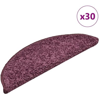 vidaXL Dunkelviolett 56x17x3 cm 30 Treppenteppiche vidaXL Dunkelviolett 56x17x3 cm 30 Treppenteppiche