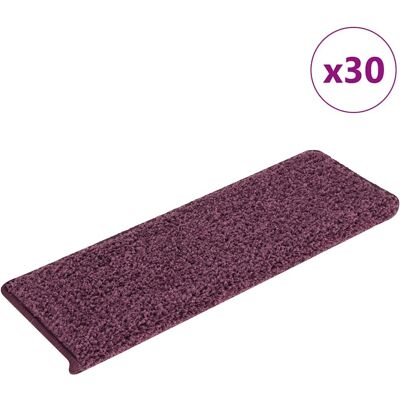 vidaXL Dunkel Lila Teppich Treppenstufen - Treppenstufen vidaXL Dunkel Lila Teppich Treppenstufen - Treppenstufen