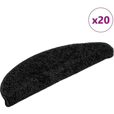 vidaXL Modell - Schwarze Treppenmatten - Treppenteppiche vidaXL Modell - Schwarze Treppenmatten - Treppenteppiche