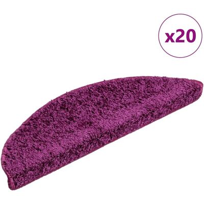 vidaXL Treppenmatten 20 Stk. violett 56x17x3 cm - Treppematten vidaXL Treppenmatten 20 Stk. violett 56x17x3 cm - Treppematten