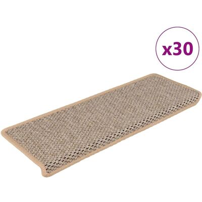 vidaXL Selbstklebende Treppenteppiche - Treppenschutzmatte Sisal-Look vidaXL Selbstklebende Treppenteppiche - Treppenschutzmatte Sisal-Look