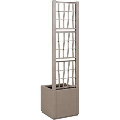 vidaXL Gartenpflanzkübel Dove Grey - 36x36x140 cm Outdoor Pot vidaXL Gartenpflanzkübel Dove Grey - 36x36x140 cm Outdoor Pot