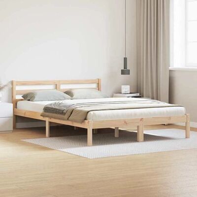 Vidaxl Massives Kiefernholzbett 160x210 cm - Bett Vidaxl Massives Kiefernholzbett 160x210 cm - Bett