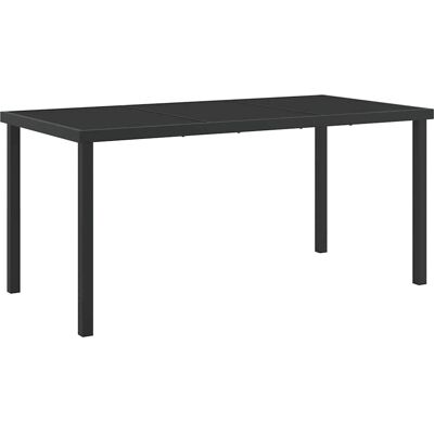 Vidaxl OutdoorTable Schwarz 160x80x73 cm Tisch Vidaxl OutdoorTable Schwarz 160x80x73 cm Tisch