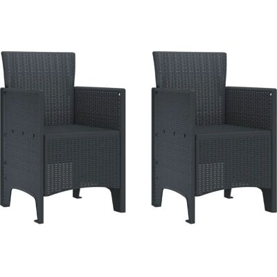 Vidaxl Gartenstühle Set aus 2 - Gartenmöbel Vidaxl Gartenstühle Set aus 2 - Gartenmöbel