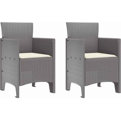 Vidaxl Gartenmöbel-Set - Hellgrau und Creme - Modernes Outdoor-Sitzmöbel Vidaxl Gartenmöbel-Set - Hellgrau und Creme - Modernes Outdoor-Sitzmöbel
