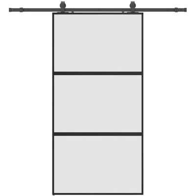 vidaXL Schiebetür Schwarz 102,5x205 cm Sicherheitsglas vidaXL Schiebetür Schwarz 102,5x205 cm Sicherheitsglas