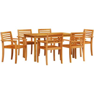 VIDAXL - 7pc Acacia - Outdoor - Wood - Garten-Essgruppe VIDAXL - 7pc Acacia - Outdoor - Wood - Garten-Essgruppe